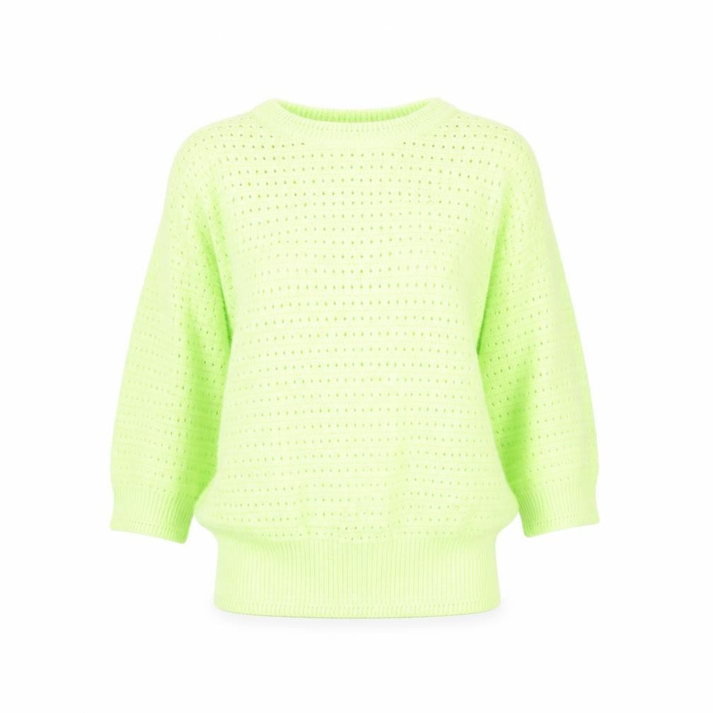 Marks & Spencer Womens Green Round Neck Cotton Pullover Jumper Size XS
