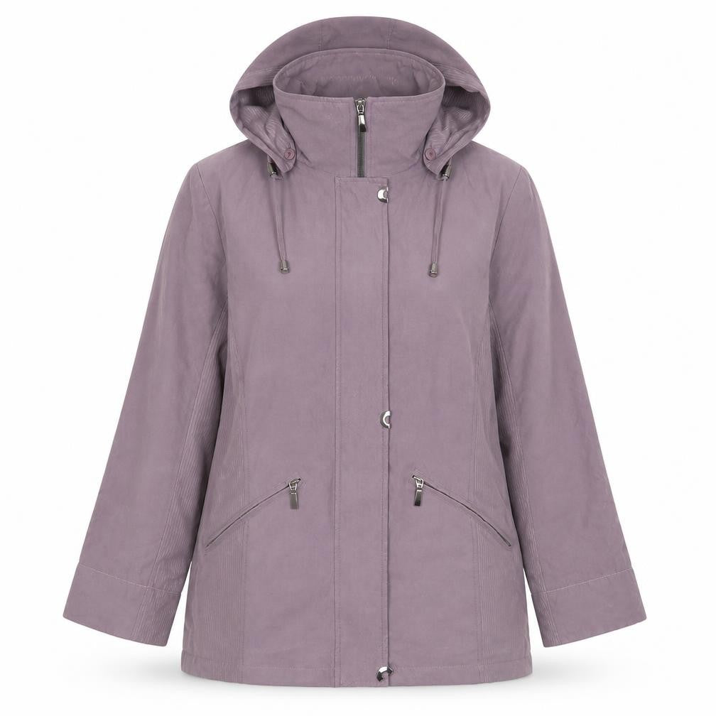 First Avenue Womens Purple Parka Jacket Size 12 Zip