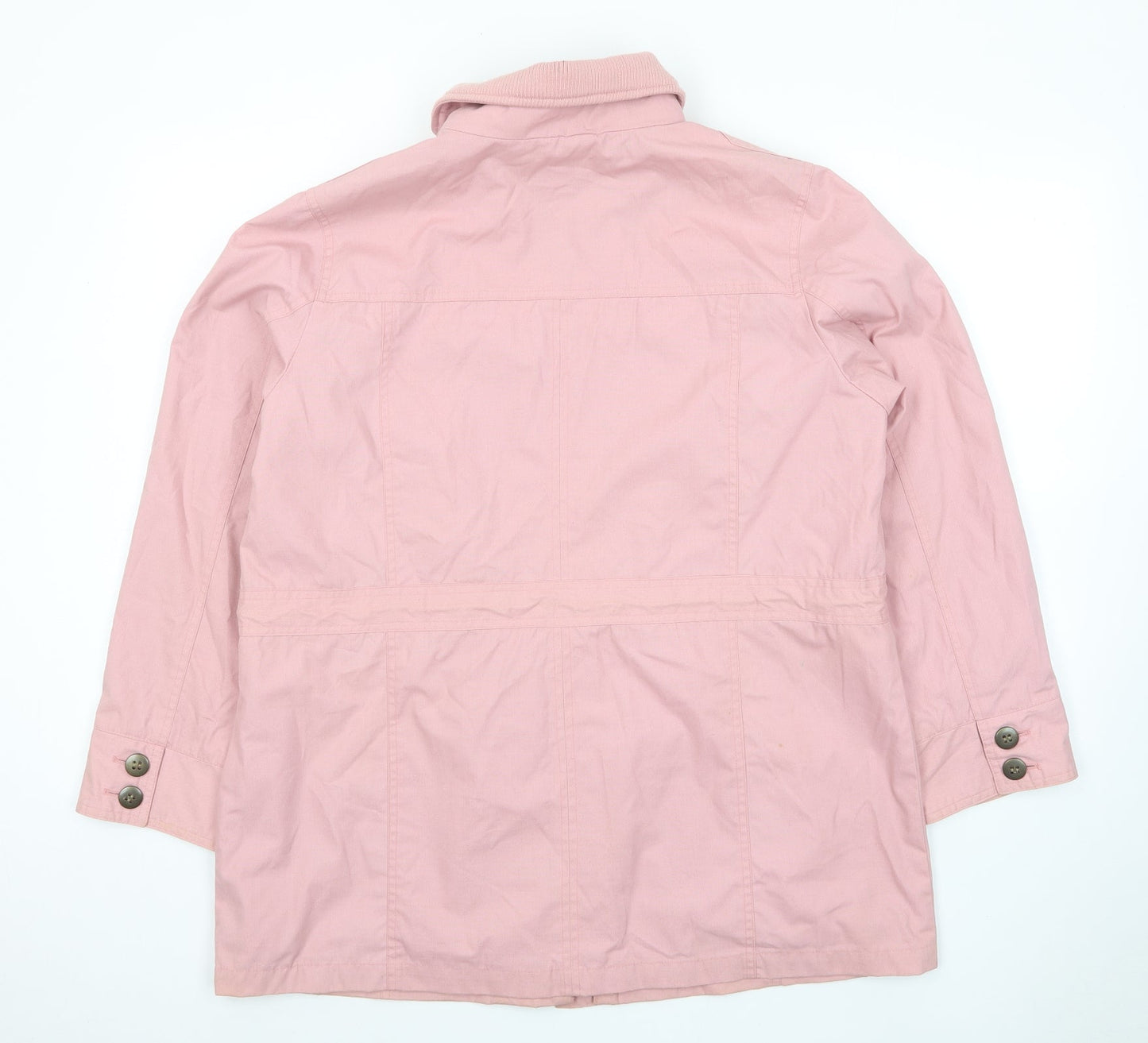 Being Casual Womens Pink Jacket Size 16 Zip