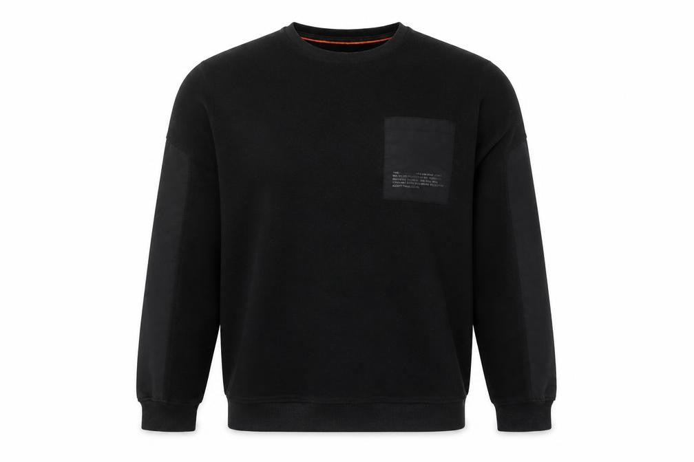 Adapt Mens Black Polyester Pullover Sweatshirt Size XL