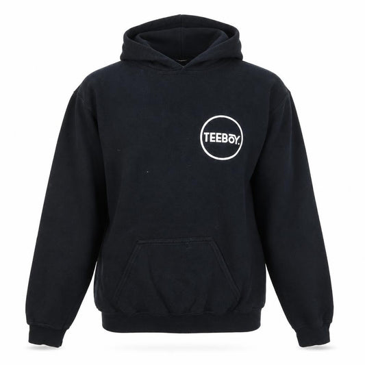 Teeboy Mens Black Cotton Pullover Hoodie Size XS - Logo