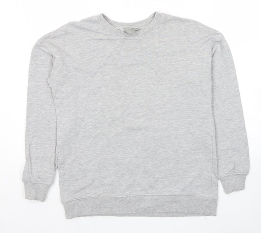 ASOS Womens Grey Cotton Pullover Sweatshirt Size 6 Pullover