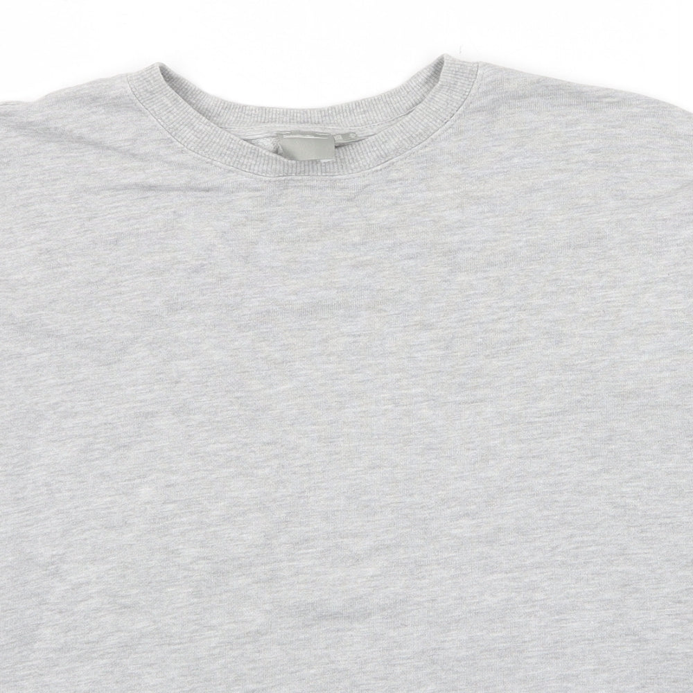 ASOS Womens Grey Cotton Pullover Sweatshirt Size 6 Pullover