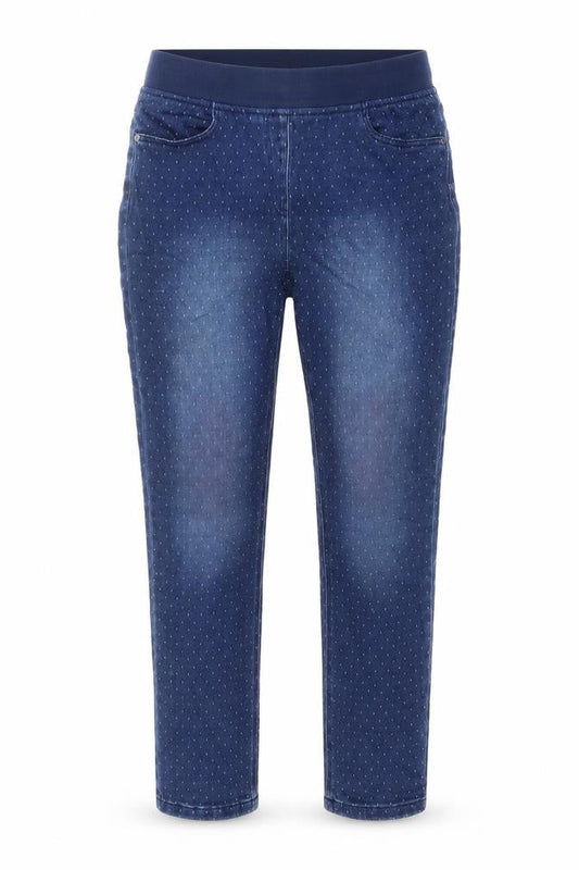 Maine Womens Blue Geometric Cotton Jegging Jeans Size 10 L20 in Regular