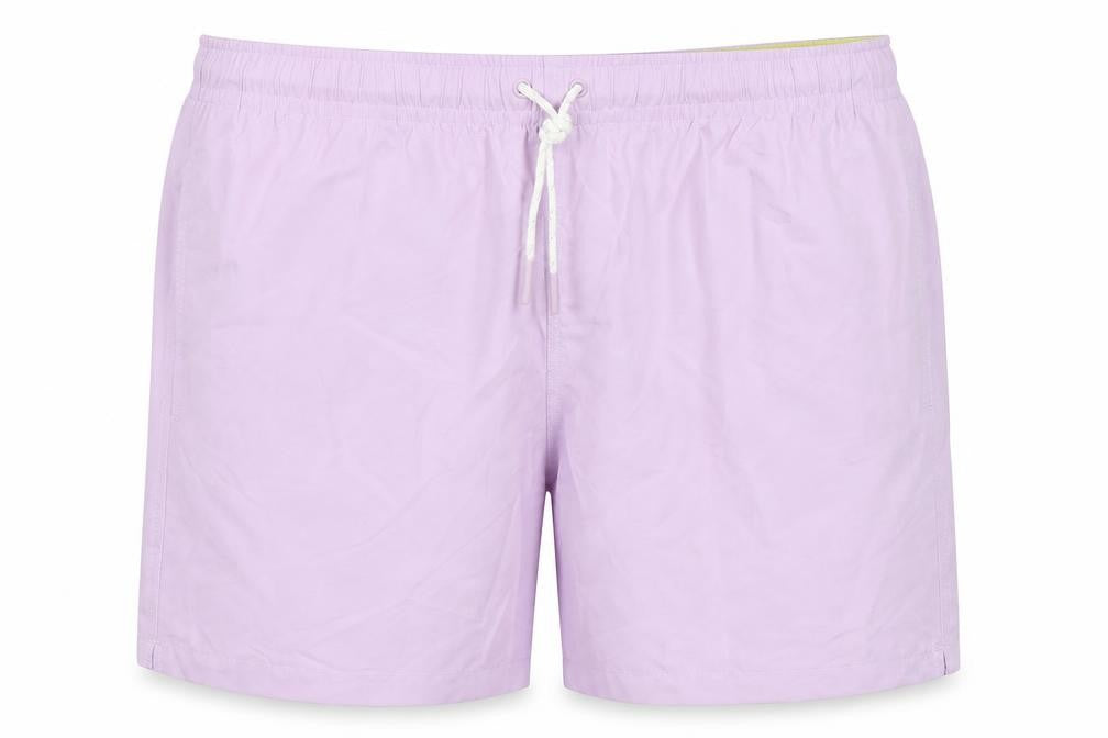 Marks & Spencer Mens Purple Polyester Bermuda Shorts Size 3XL Regular Drawstring - Inside Leg 5in