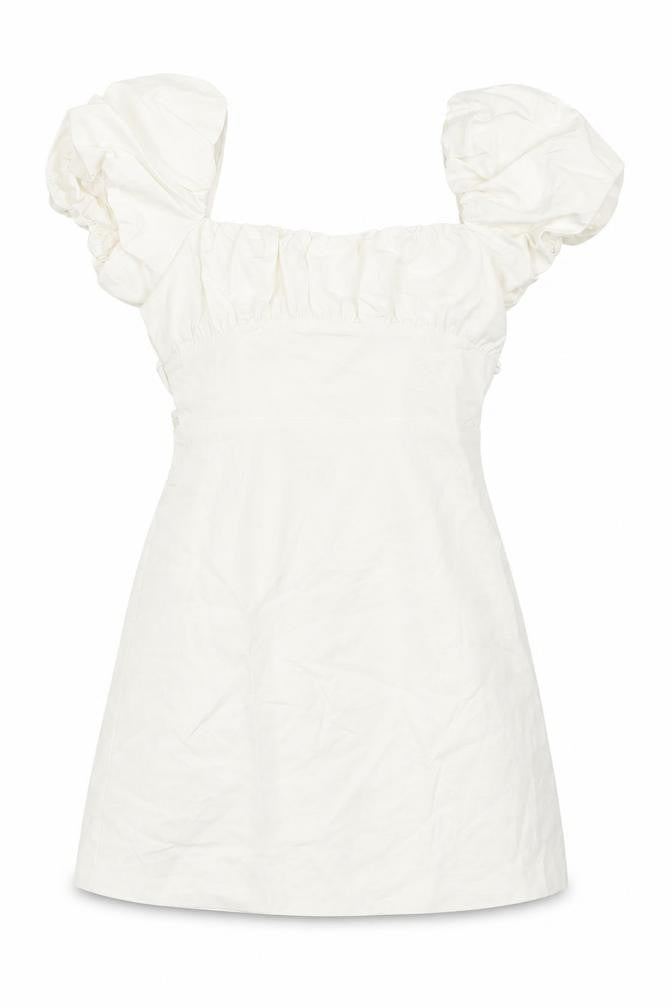 Zara Womens White Viscose Mini Size XS Square Neck Tie