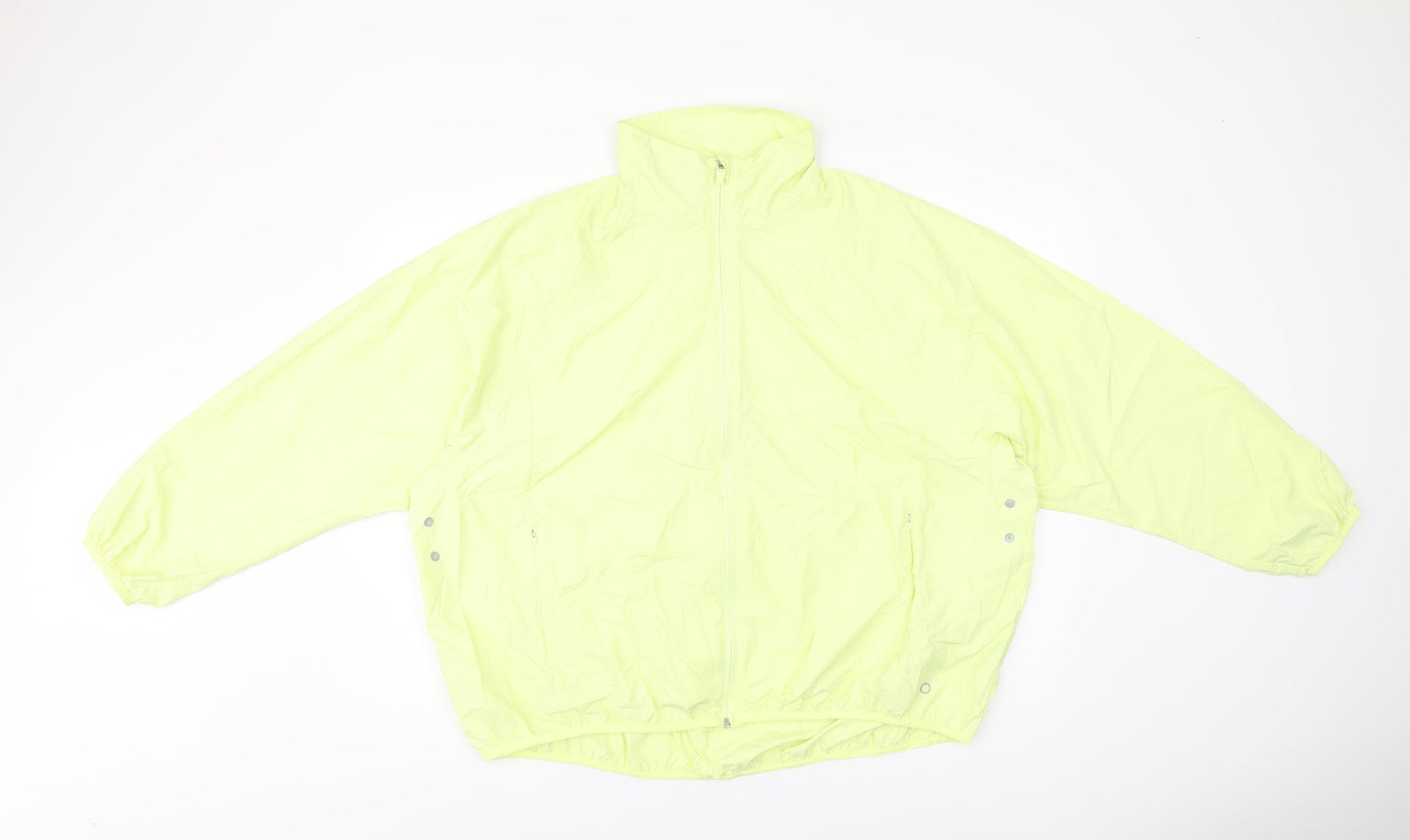 Marks and Spencer Womens Yellow Jacket Size 16 Zip