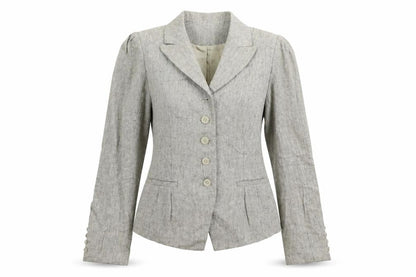 Emanuel Ungaro Womens Beige Jacket Blazer Size 10 Button