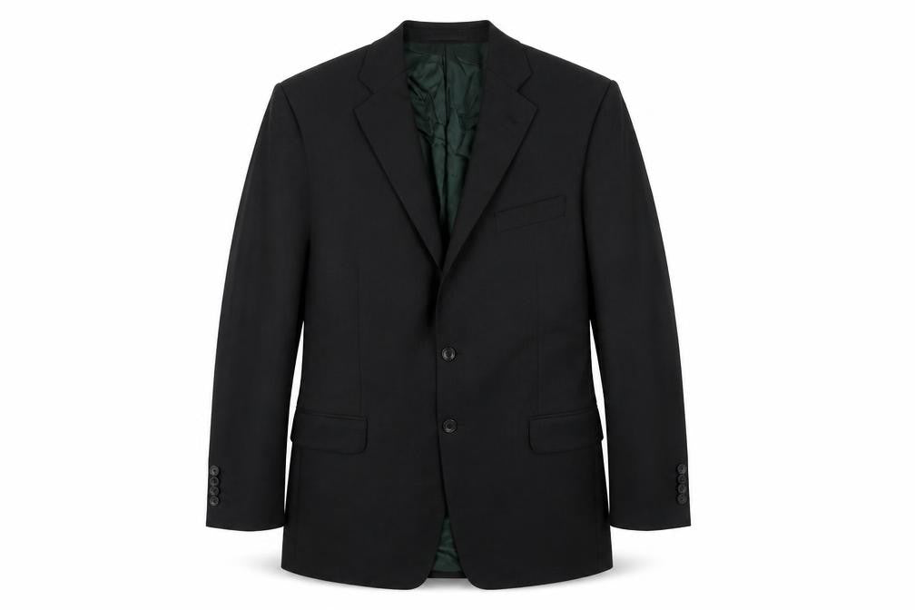 Lester Bowden Mens Black Wool Jacket Suit Jacket Size 42 Regular