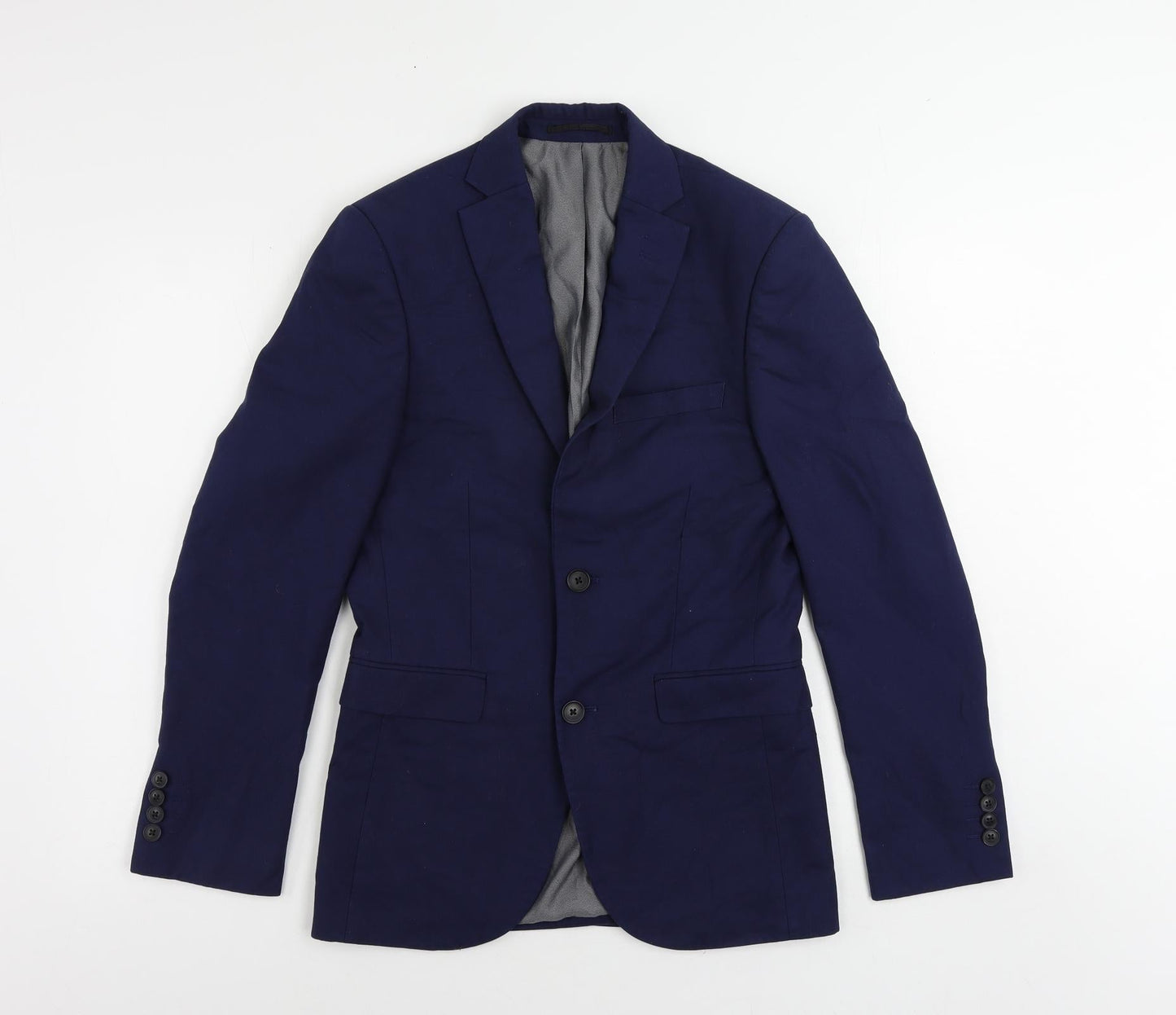 NEXT Mens Blue Polyester Jacket Suit Jacket Size 34 Regular