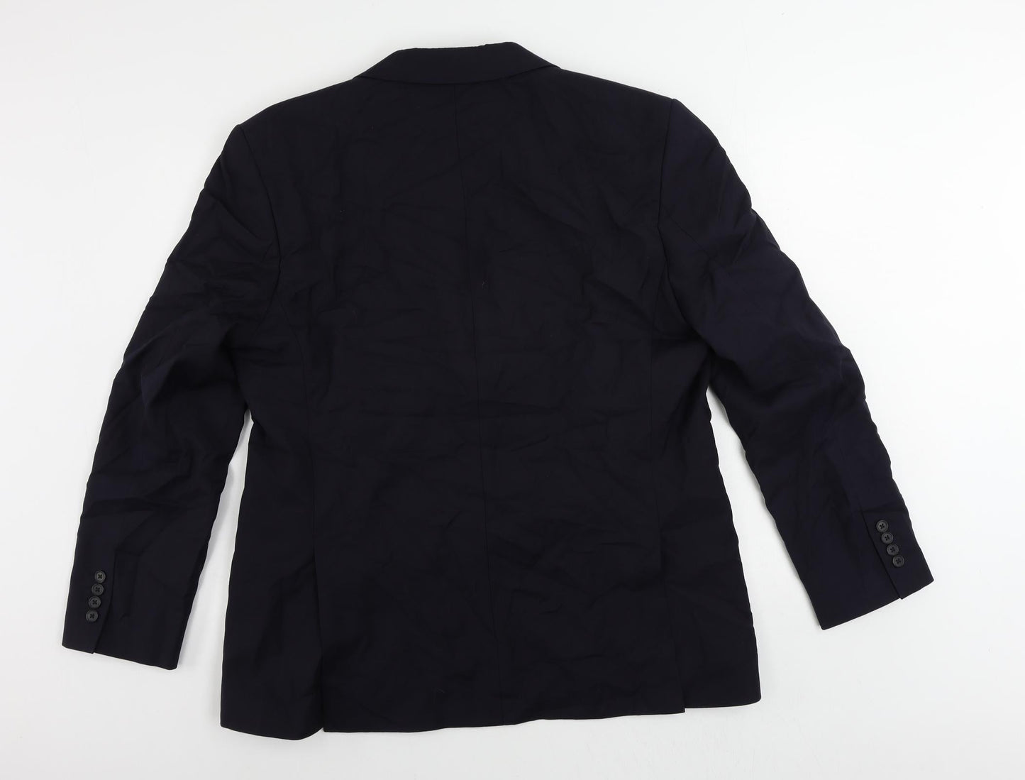 Marks and Spencer Mens Blue Wool Jacket Suit Jacket Size 44 Regular