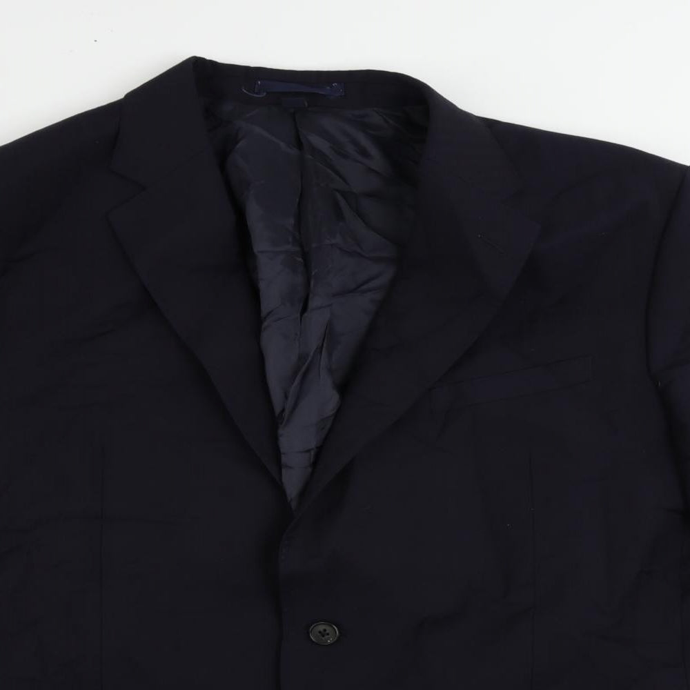 Marks and Spencer Mens Blue Wool Jacket Suit Jacket Size 44 Regular