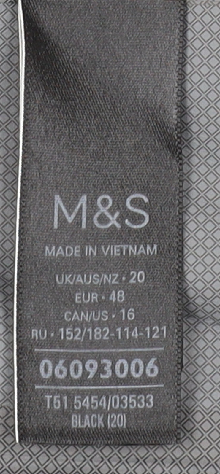Marks and Spencer Black Jacket Unisex Size 20