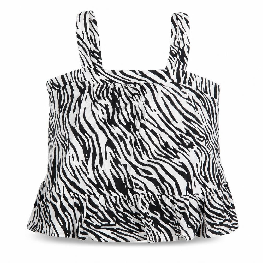 Marks & Spencer Women's Black Zebra Tank Camisole Size 24
