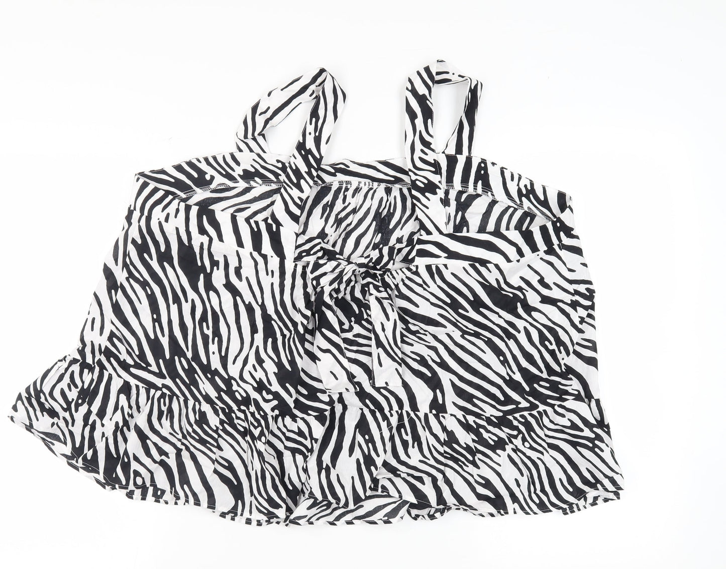 Marks & Spencer Women's Black Zebra Tank Camisole Size 24