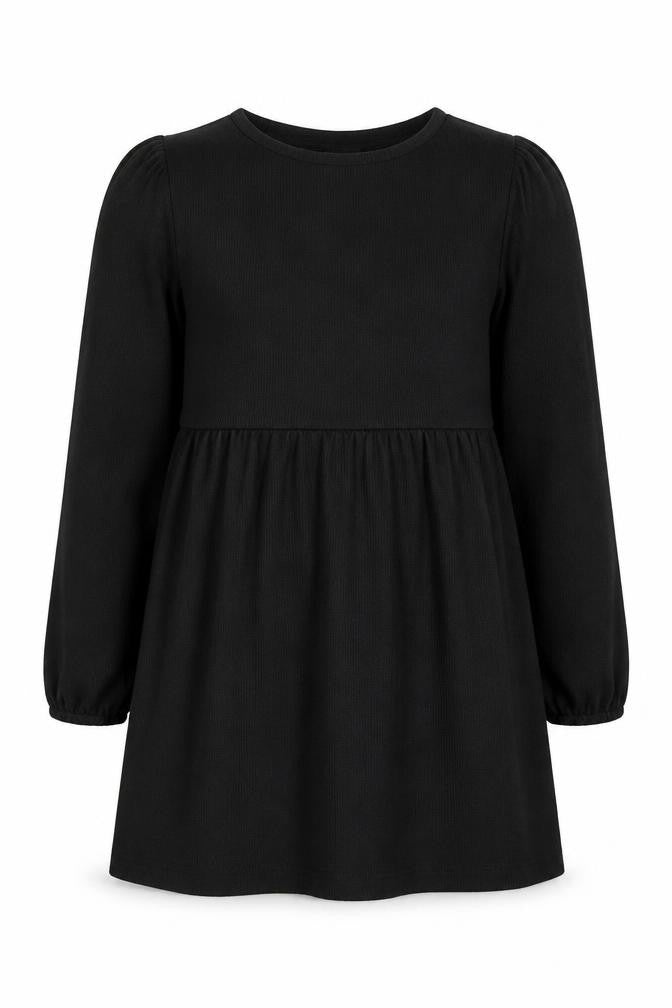 New Look Womens Black Polyester A-Line Size 12 Round Neck Pullover