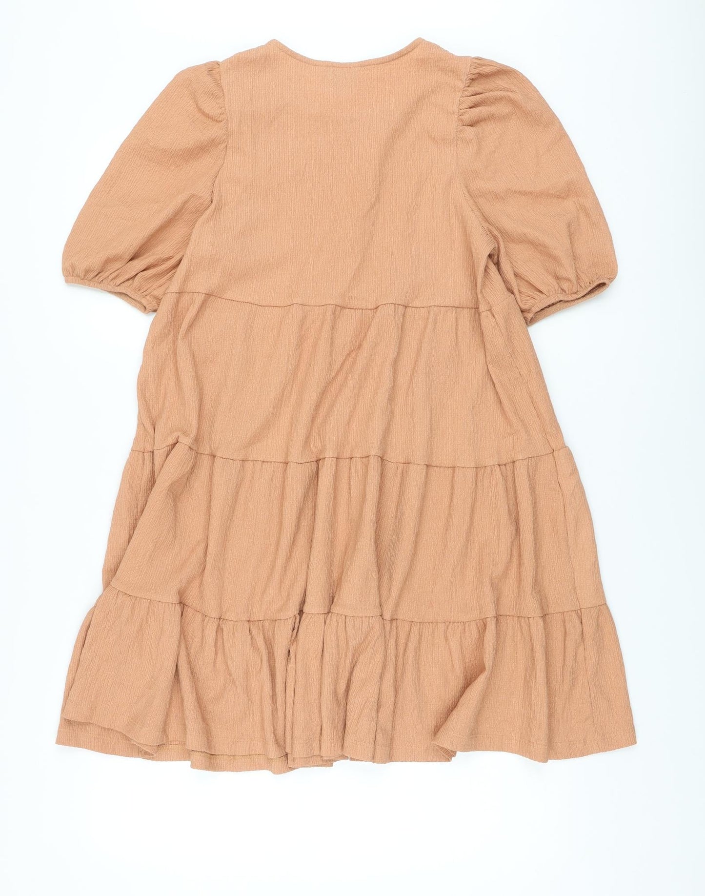 Monki Womens Pink Polyester A-Line Size XS Crew Neck Pullover