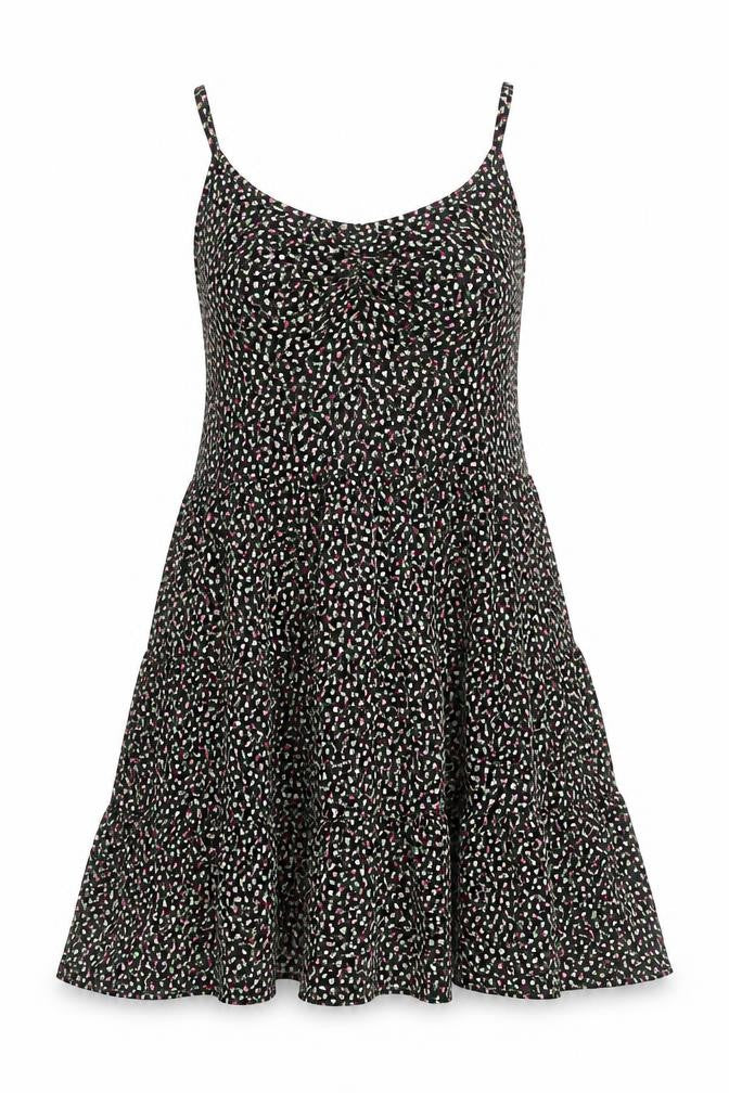 Marks & Spencer Womens Multicoloured Floral Polyester A-Line Size 12 Scoop Neck Pullover