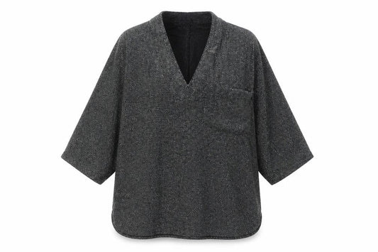 Marks and Spencer Womens Multicoloured Polyamide Basic Blouse Size 12 V-Neck - Glittery