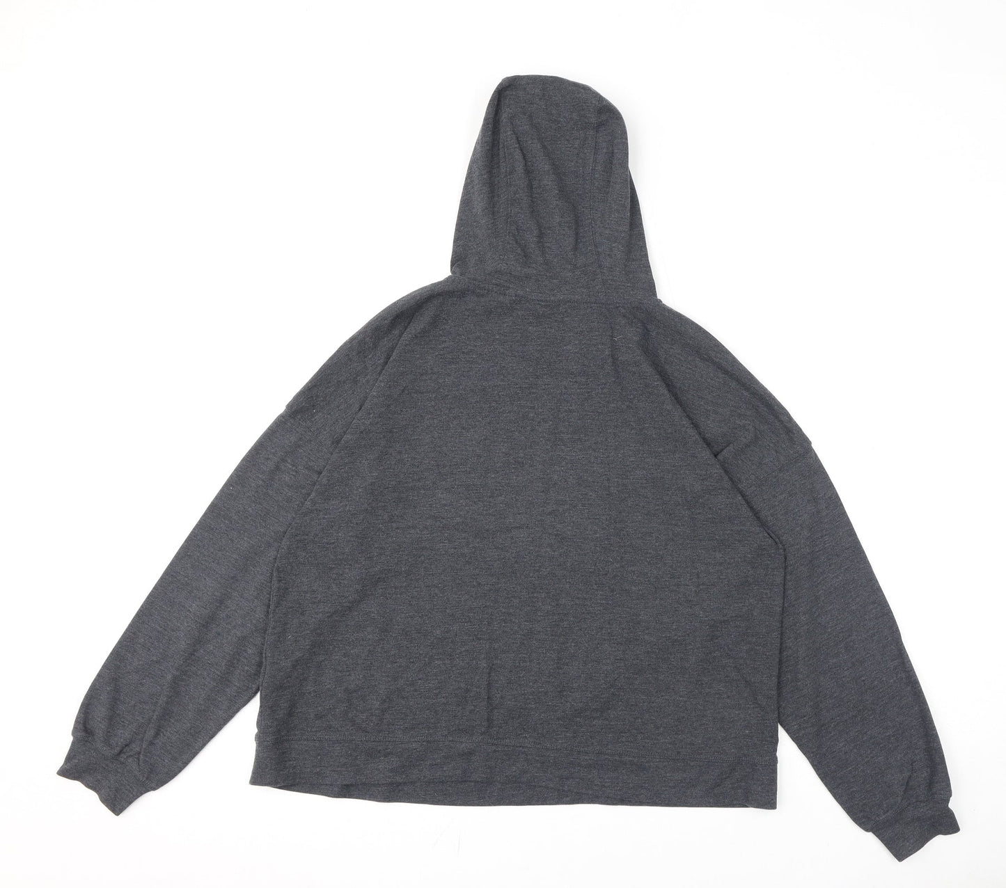 AND/OR Womens Grey Polyester Pullover Hoodie Size 12 Pullover - Embroidery, Stars