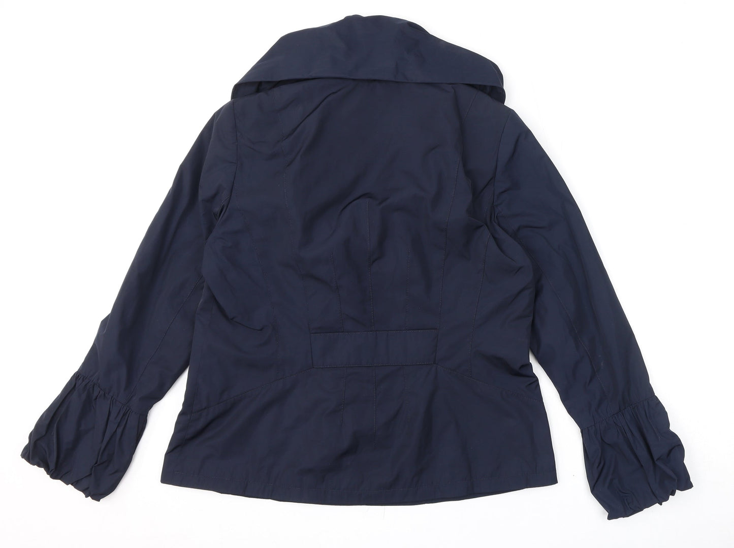 Per Una Womens Blue Jacket Coat Size 16 Button