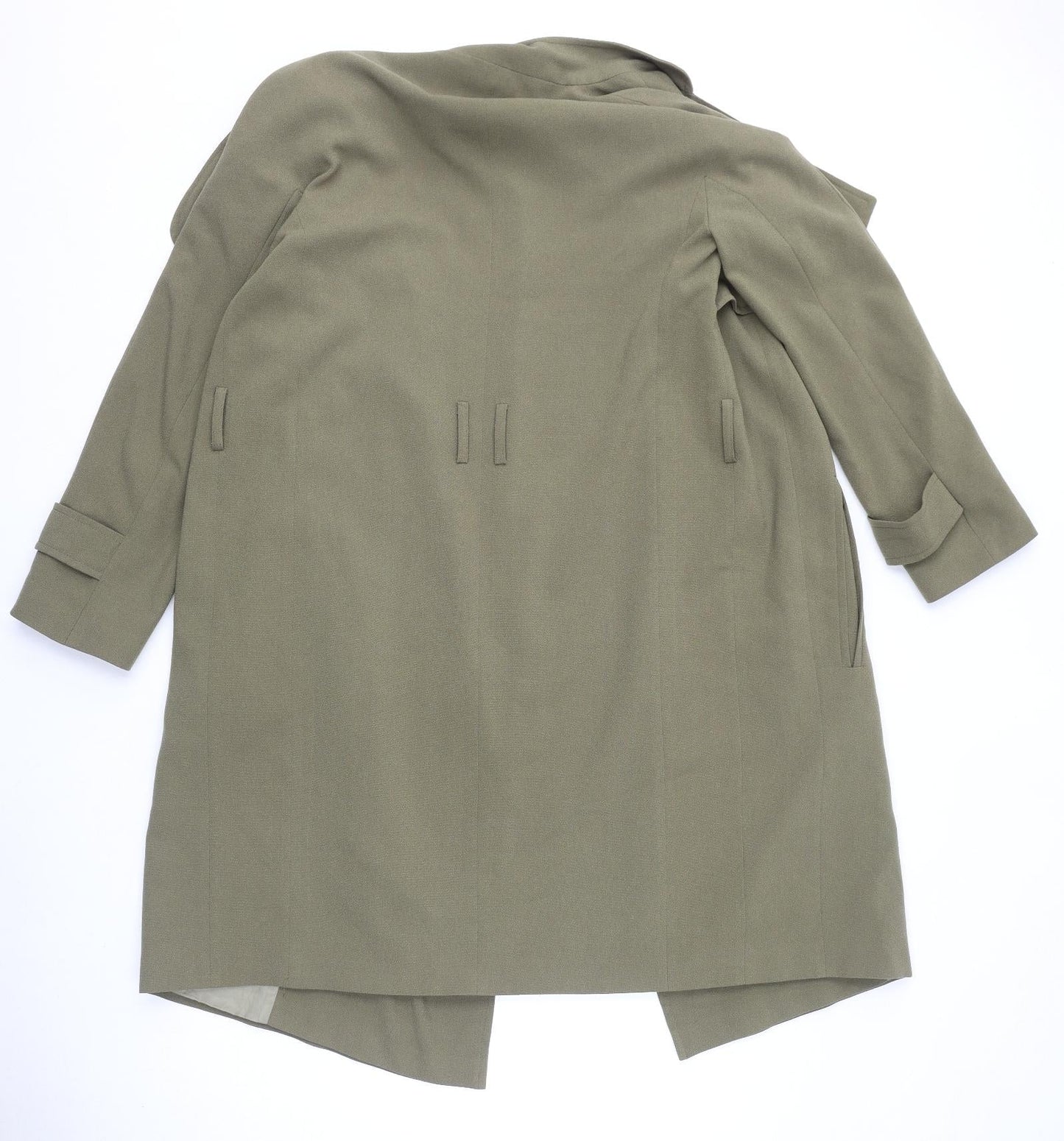 ASOS Womens Green Overcoat Coat Size 8