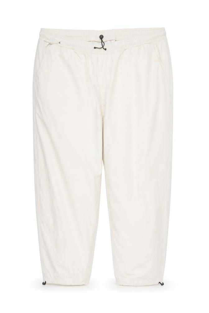 GOODMOVE Womens Beige Polyester Track Pants Trousers Size 22 L27 in Regular Drawstring - Elasticated Waist Pockets