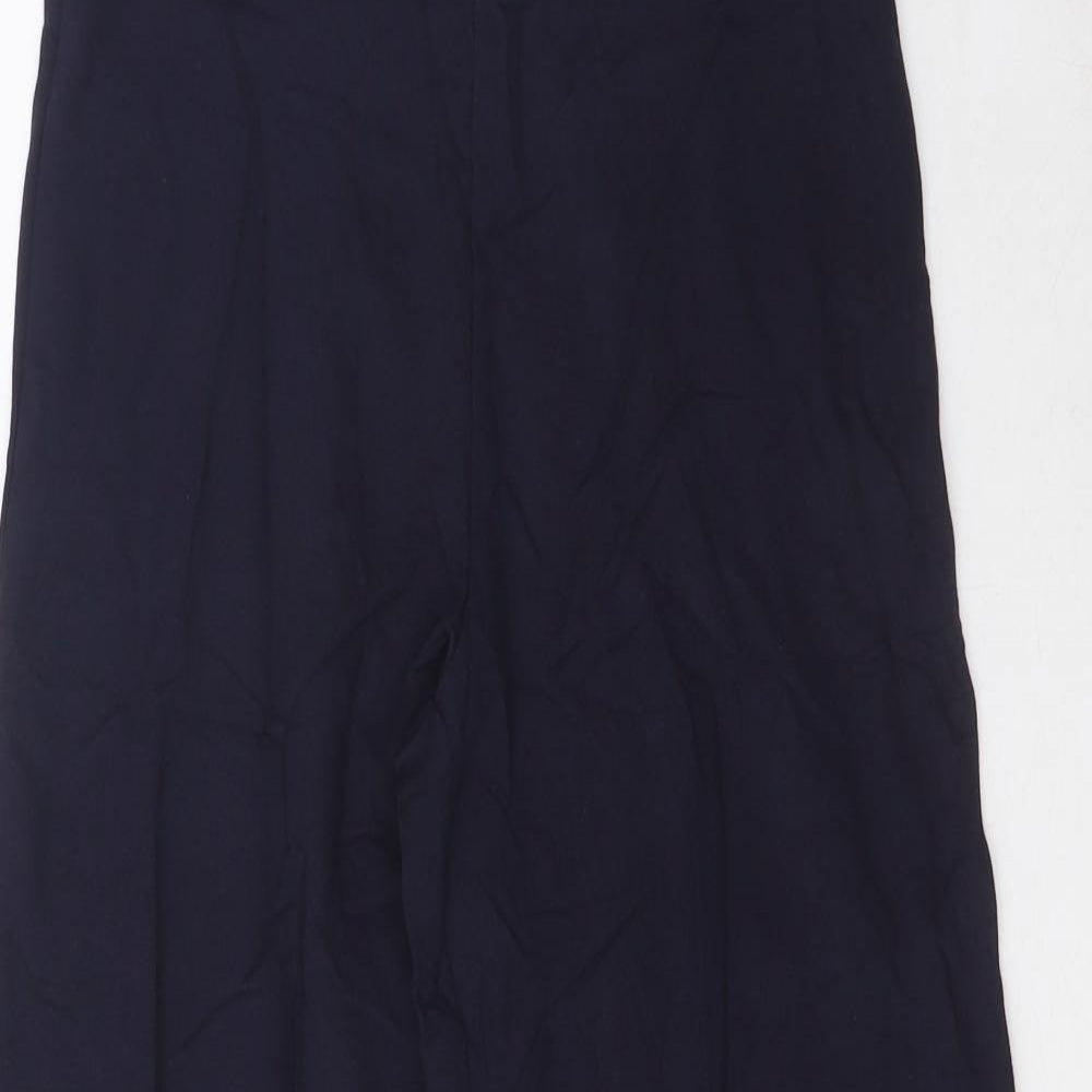 Marks and Spencer Womens Blue Cotton Sweatpants Trousers Size 6 L23 in Regular