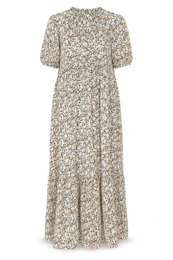 LTS Womens Multicoloured Floral Viscose A-Line Size 12 V-Neck Pullover - Pleated