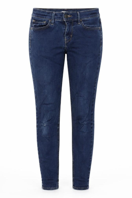 Levi's Womens Blue Cotton Skinny Jeans Size 27 in L30 in Slim Zip