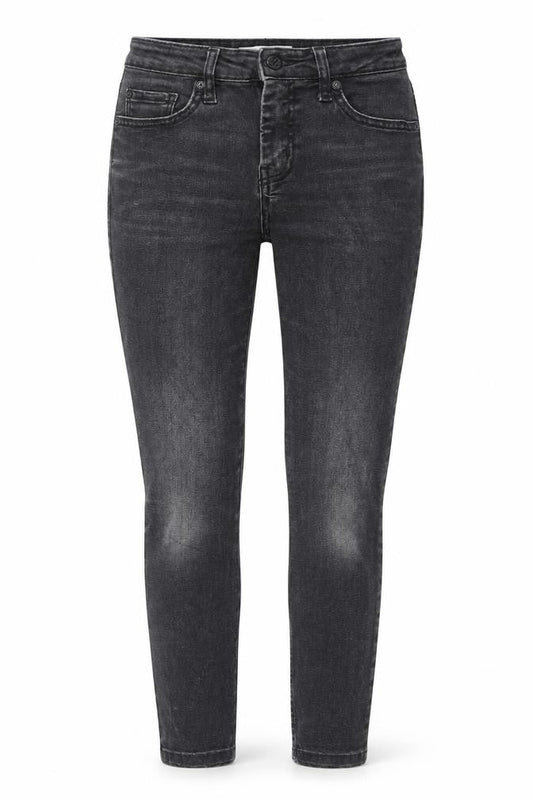 Mango Womens Grey Cotton Skinny Jeans Size 8 L24 in Regular Zip
