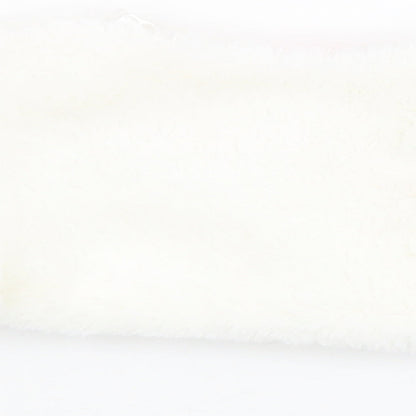 Brand and care label for Cutey Couture girls’ ivory basic jacket jacket, size 6-9, months button - faux fur, size 6-12