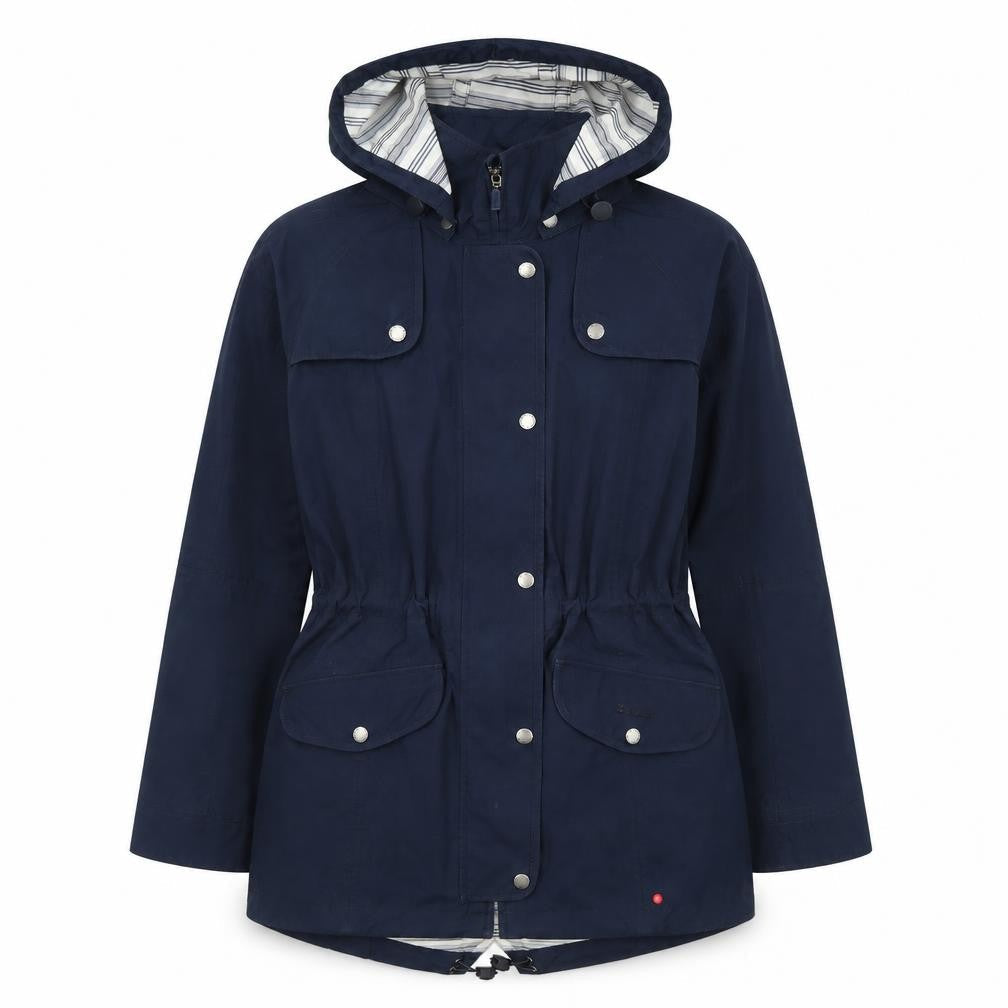 Barbara Womens Blue Jacket Size 10 Zip
