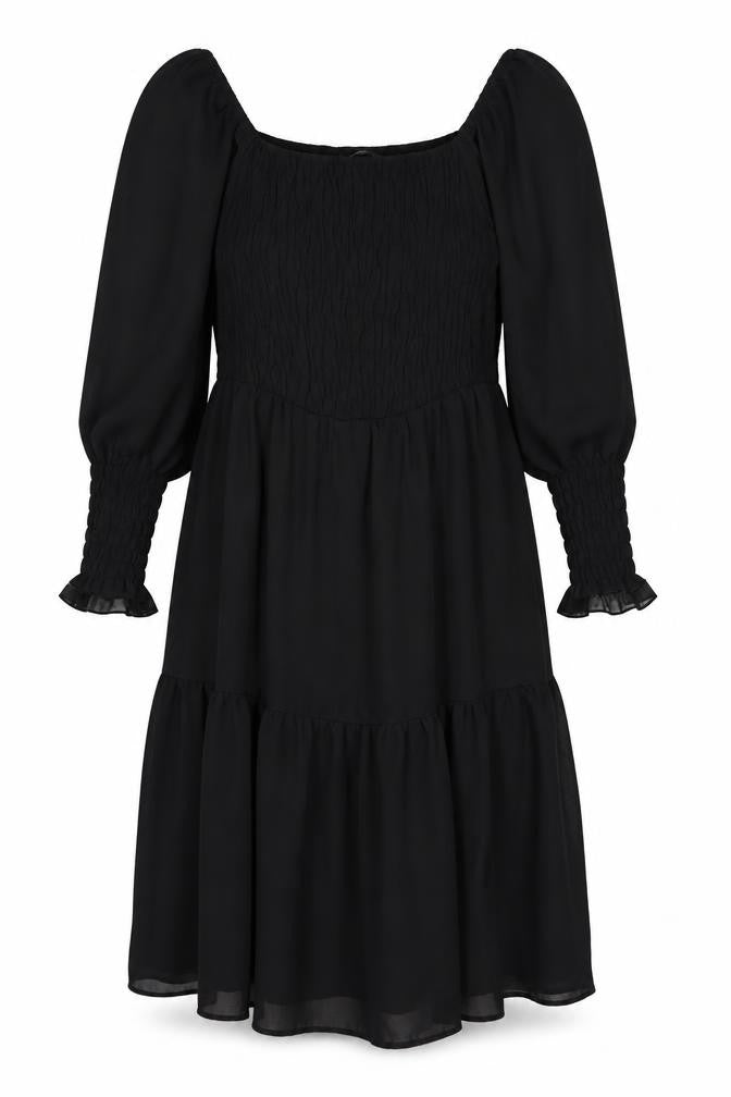 Quiz Womens Black Polyester A-Line Size 14 Off the Shoulder Pullover