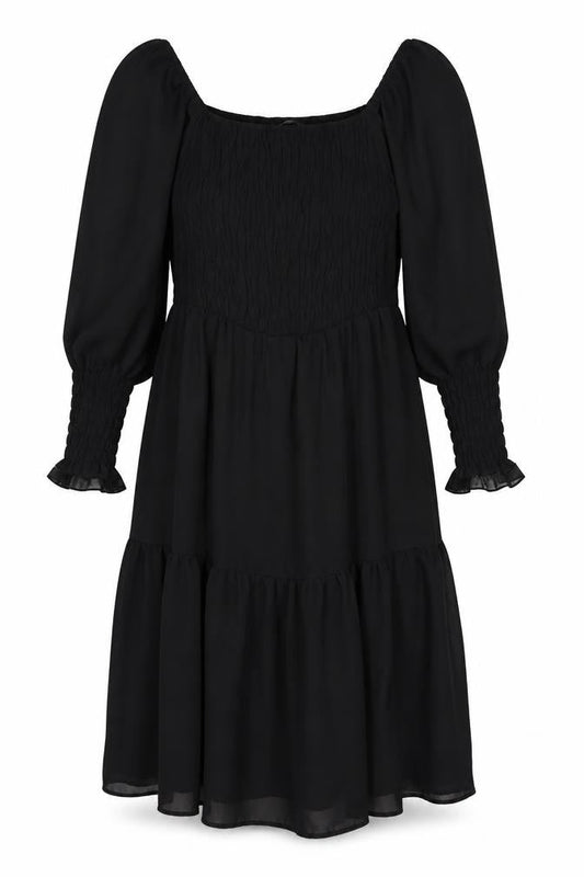 Quiz Womens Black Polyester A-Line Size 14 Off the Shoulder Pullover