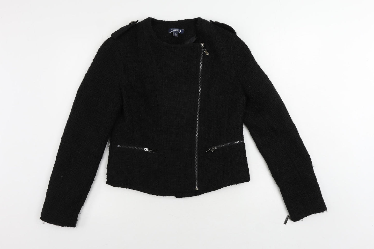 Amphora Womens Black Jacket Size S Zip