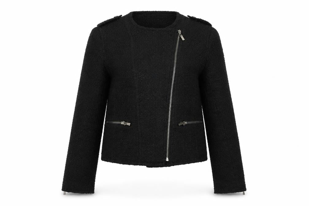 Amphora Womens Black Jacket Size S Zip