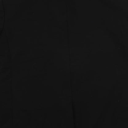 H&M Womens Black Jacket Blazer Size M Button