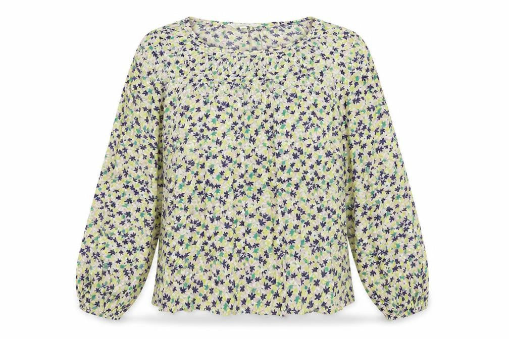 Per Una Womens Pink Floral Viscose Basic Blouse Size 14 Boat Neck