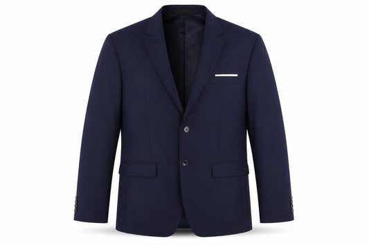 Kudoro Mens Blue Polyester Jacket Suit Jacket Size 48 Regular