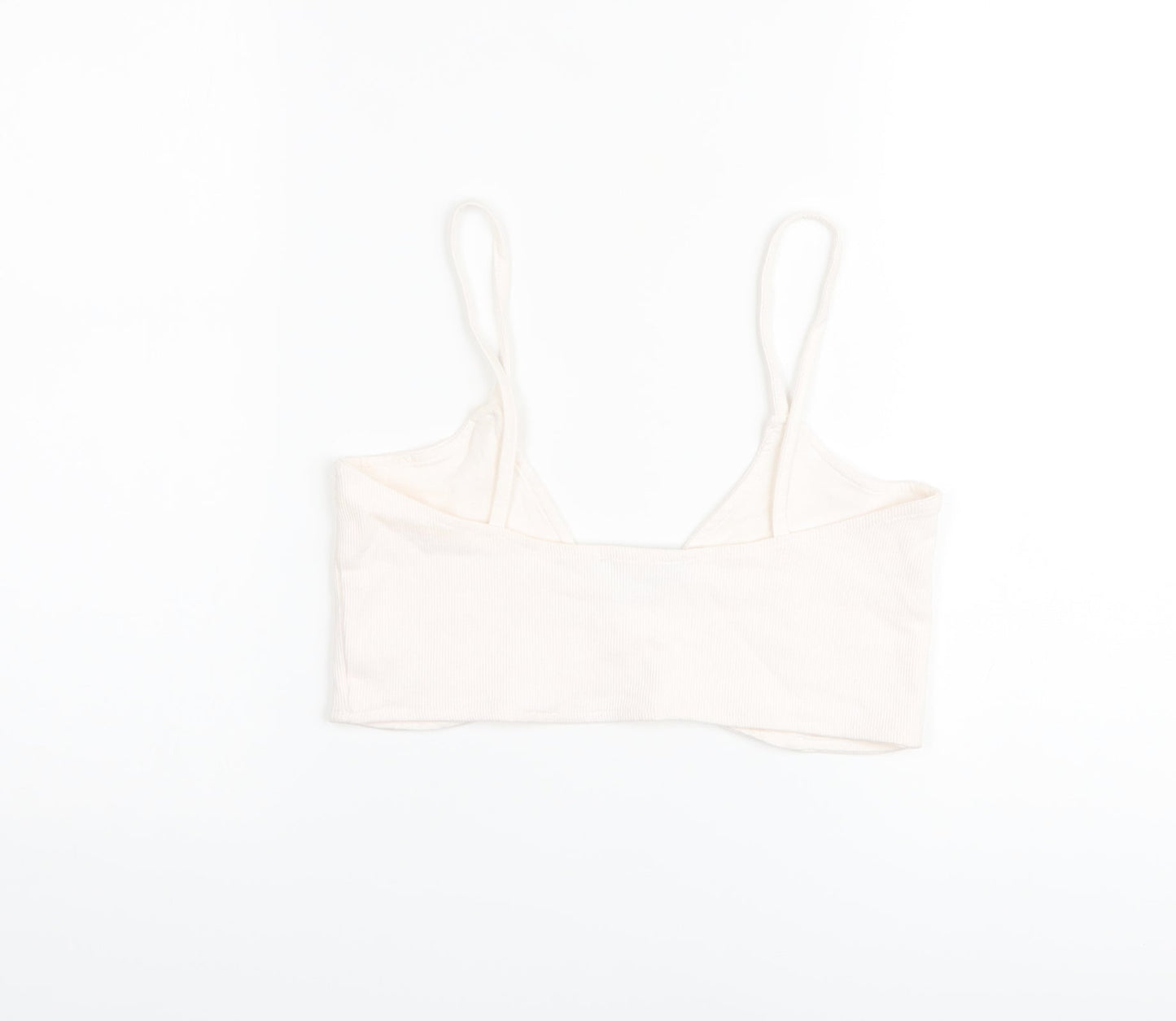 Missguided Womens Pink Polyester Cropped Tank Size 12 V-Neck