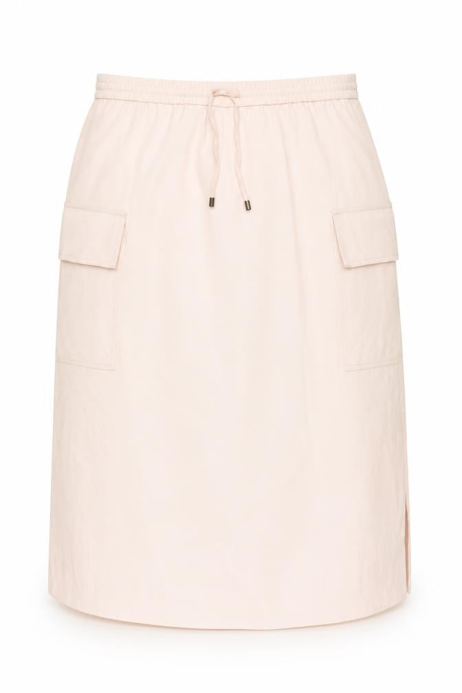Marks & Spencer Womens Pink Polyester A-Line Skirt Size 18 Drawstring