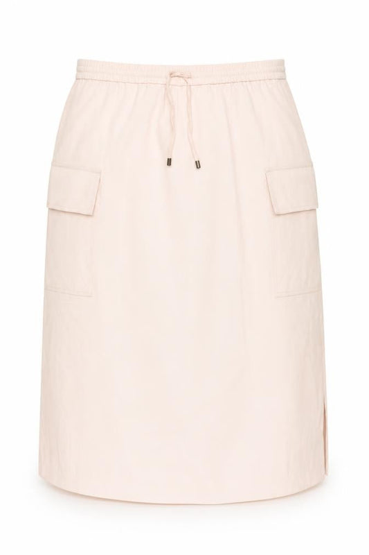 Marks & Spencer Womens Pink Polyester A-Line Skirt Size 18 Drawstring