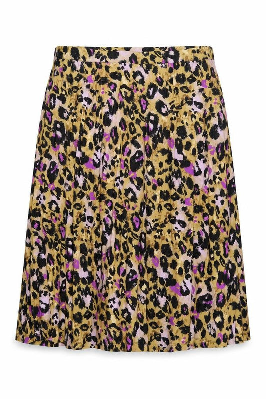 Marks & Spencer Womens Multicoloured Animal Print Polyester Pleated Skirt Size 20
