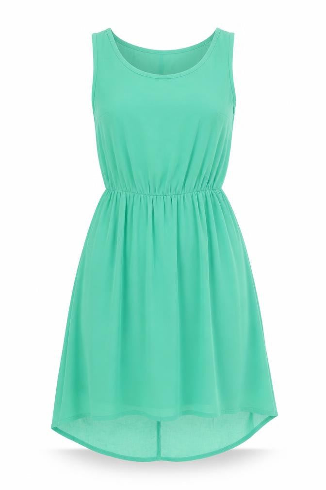 Divided by H&M Womens Green Polyester Fit & Flare Size 8 Round Neck Pullover