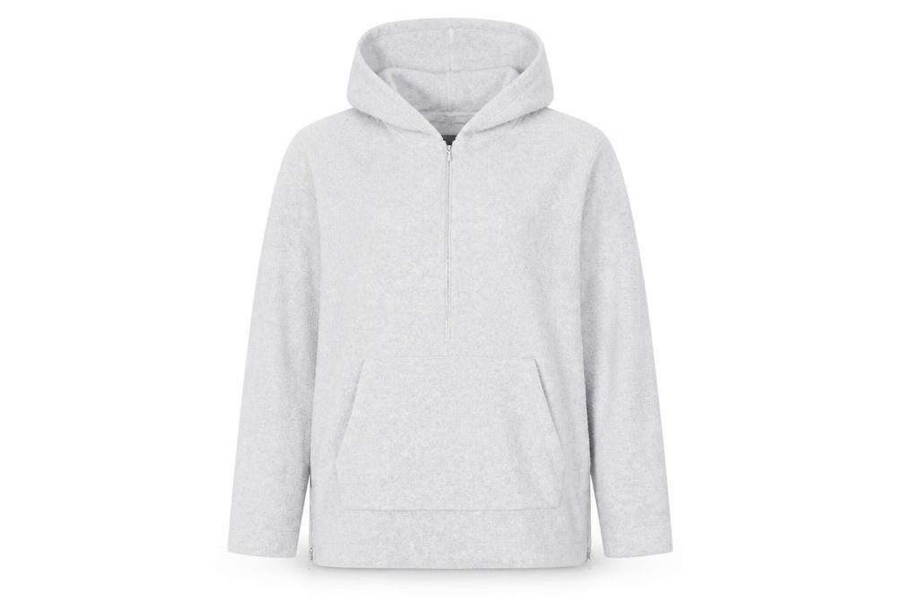 ASOS Womens Grey Polyester Pullover Hoodie Size M Zip
