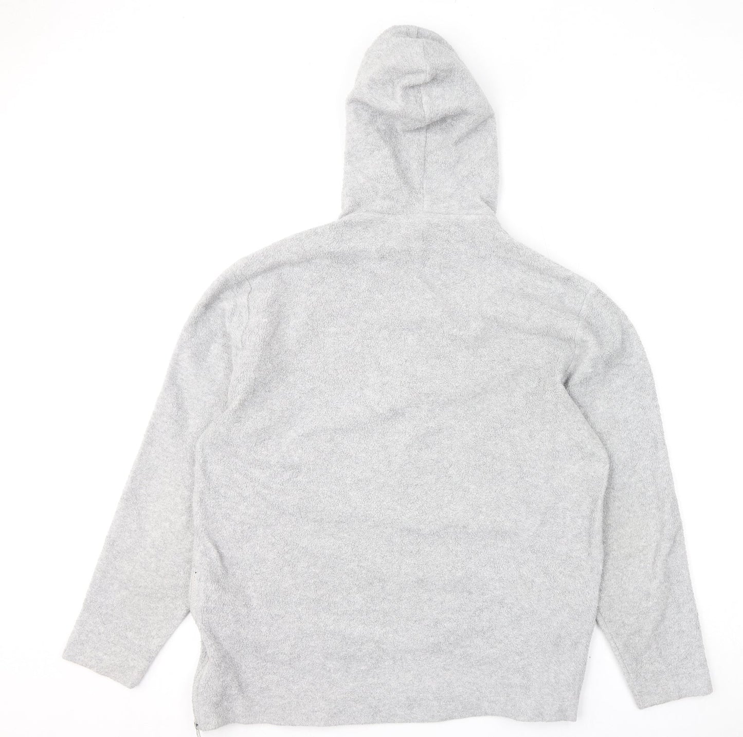 ASOS Womens Grey Polyester Pullover Hoodie Size M Zip