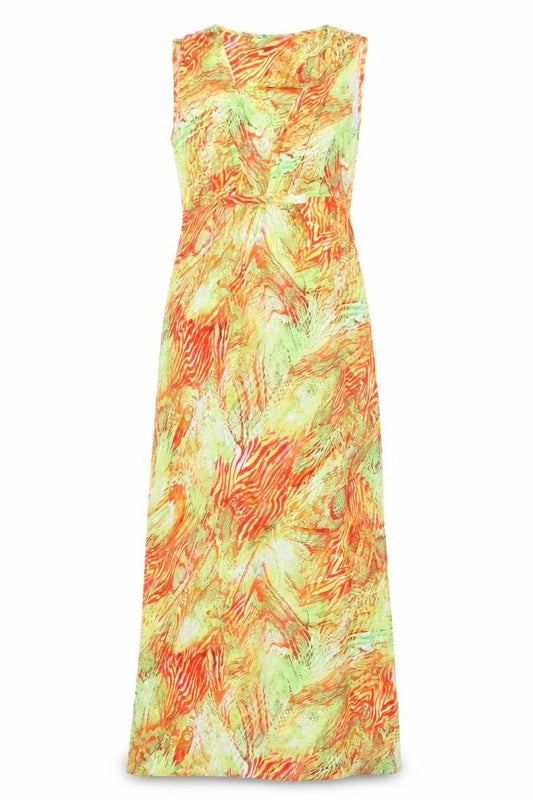 Marks & Spencer Womens Multicoloured Animal Print Viscose Maxi Size 12 V-Neck Pullover - Snake Print, Tiger Print