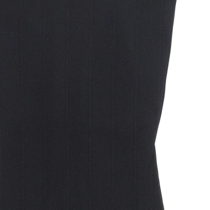 PRETTYLITTLETHING Womens Black Polyester Bodycon Size 8 Square Neck Pullover