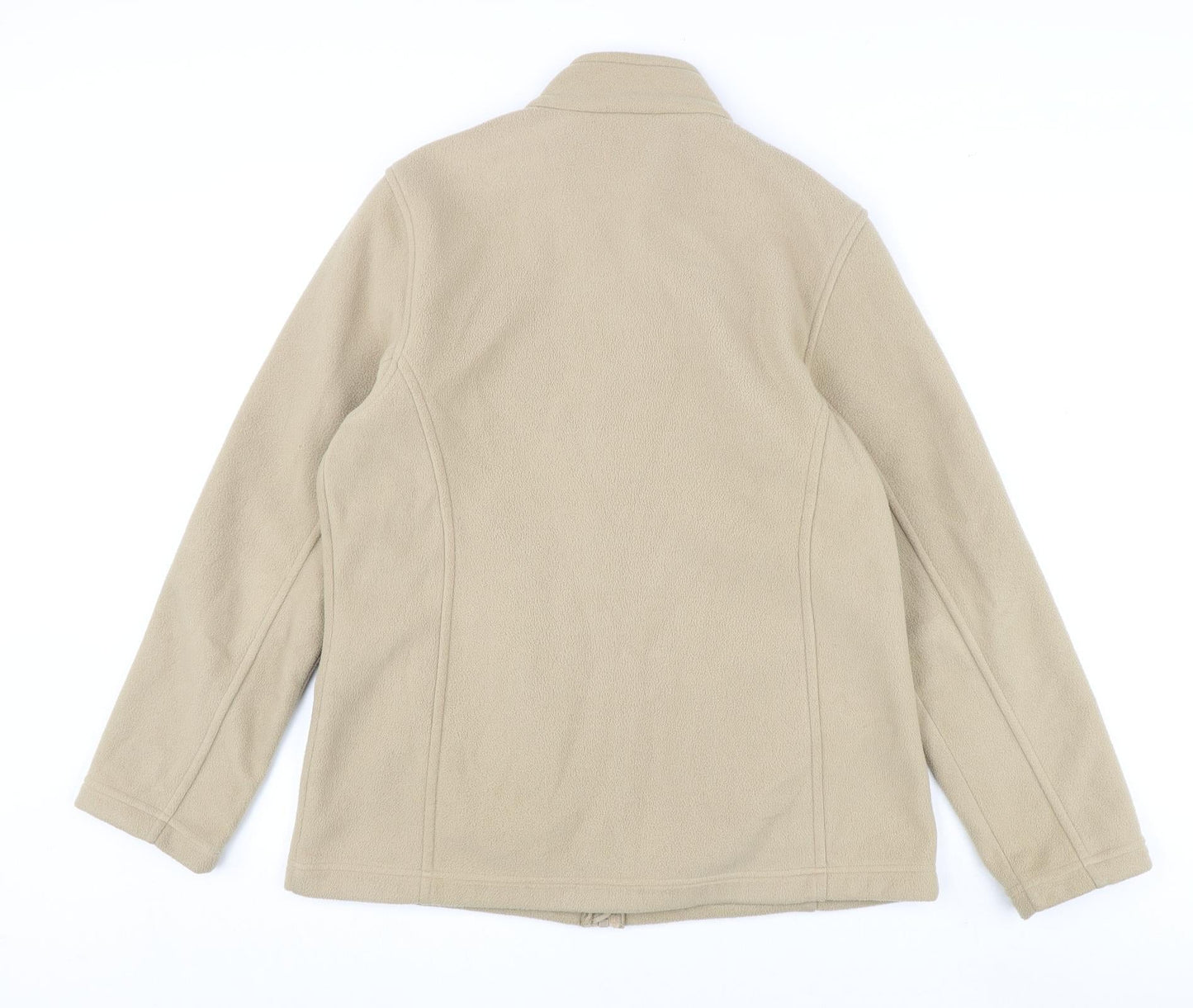 Marks and Spencer Womens Beige Jacket Size 12 Zip